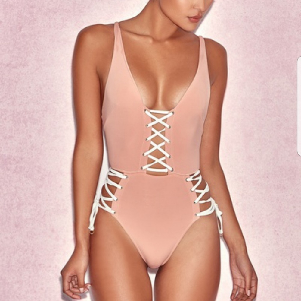 Pink bathing suit